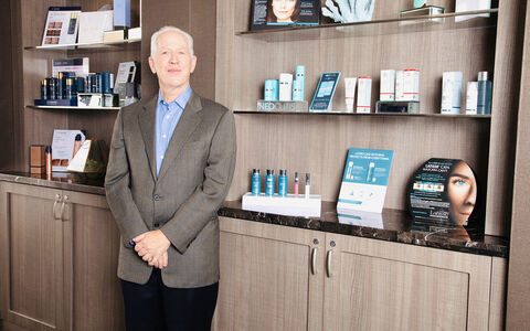 Dr. Larry Nichter in his Newport Beach office