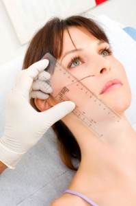 Woman considering a facelift procedure